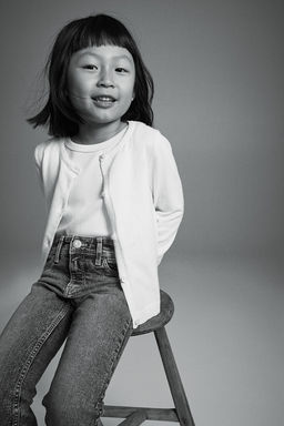 Cardigan en punto fino de algodon - H&m фото 3