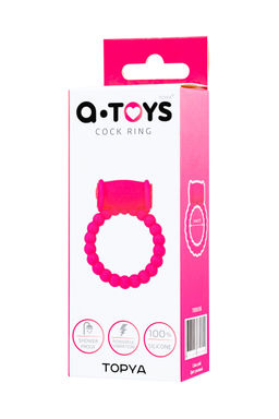 Эрекционное кольцо на пенис A-Toys by TOYFA Topya, силикон, розовый, 3,5 см