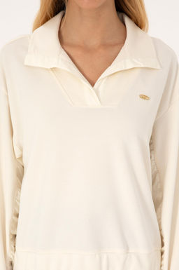 Kad_n Krem Sweatshirt - U.s. polo assn фото 6