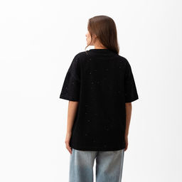 Футболка женская MIST Shine Bright, размер S, черная