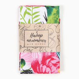 Набор полотенец кух. Доляна Счастливые птички 35х60см-2шт, 100% хл 100%хл  фото 6