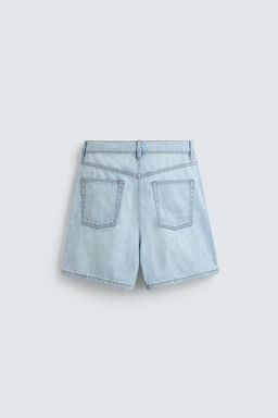 BERMUDA DENIM RELAXED FIT / Azul claro