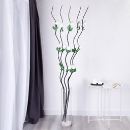 Сухоцвет набор 5 штук 150 см / GT-165 /уп 100/белый