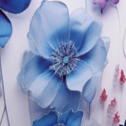 Пакет подарочный "Восковые цветочки" 41.5*30*12 см