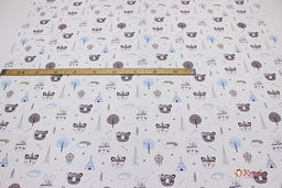 Бязь Индейцы - мордочки, (комп), СОРТ2, ш.1.5м, хлопок-100%, 120гр/м.кв - Купава фото 5