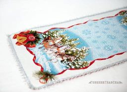 Тройка- гобеленовая салфетка 35х105 см