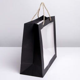 Пакет крафтовый с пластиковым окном Burn to be wild, 31 х 26 х 11 см - Дарите счастье фото 4