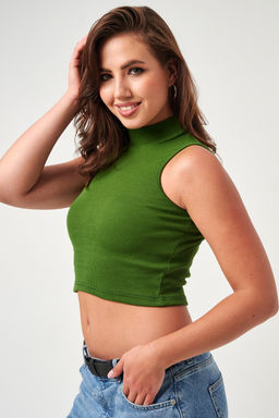 52714 топ укороченный с горлом - Натали фото 30