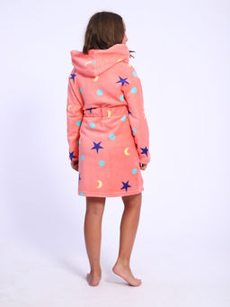Халат подростковый из ультрасофта "Нежность" коралл