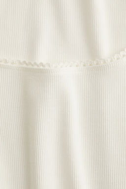 Top de algodon con ribete de picot - H&m фото 2