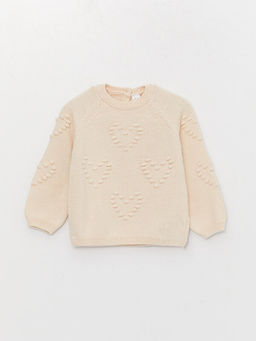 Bisiklet Yaka Uzun Kollu K?z Bebek Triko Kazak