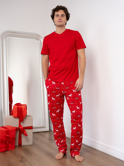 Комплект муж.арт.1252-1,красно-белый