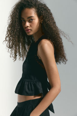 Top texturizado con detalles efecto crochet - H&m фото 8