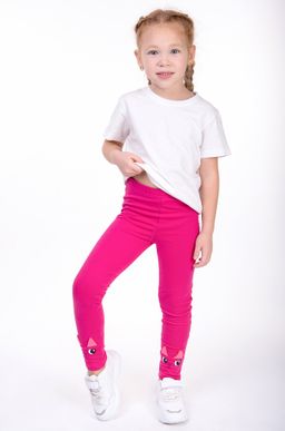 Лосины из футера двухнитки с начесом для девочки Bonito  фото 10