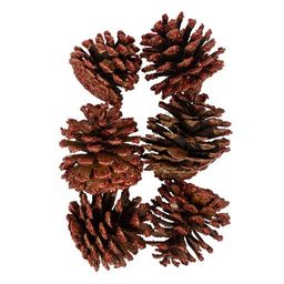 Blumentag CIF-02 Шишки сосновые 6 шт. 02 Сосна/ под серебро  фото 4