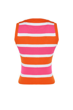 Trendyolmilla Yesil Renk Bloklu Triko Ince Bluz TWOSS22BZ1170  фото 8
