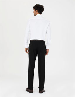 Siyah Slim Fit Kuma_ Pantolon