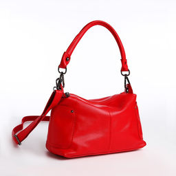 Сумка-саквояж на молнии, цвет красный - Simaland фото 3