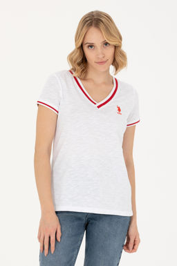 Kad_n Beyaz V Yaka Ti__rt