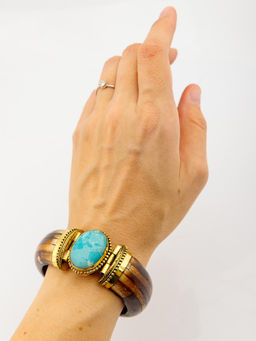 Украшение Браслет кость буйвола №507/18 - Ганг фото 3