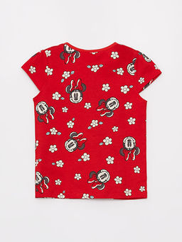 Minnie Mouse Bask?l? K?z Bebek ?ortlu Pijama Tak?m? - Waikiki фото 3