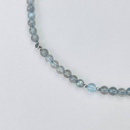 Бусы детские из Лабрадора и Перламутра 35 см +