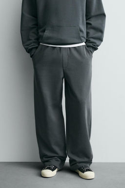 PANTAL?N JOGGER RELAXED FIT B?SICO / Antracita oscuro - Zara фото 2