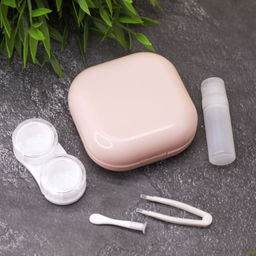 Контейнер для линз Smooth, pink