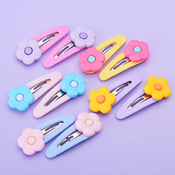 Набор заколок для волос "Цветочный микс"