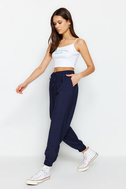 Lacivert Jogger Dokuma Pantolon TWOSS20PL0129
