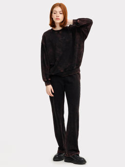 Джемпер женский в черном цвете с оригинальным принтом черная варка +печать 302743 - Mark formelle фото 2