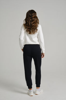 Брюки трикотажные удлиненные Черный