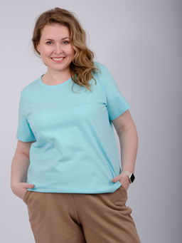 Футболка "Карусель 2" бирюза, трикотаж