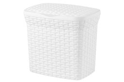 Контейнер д/стир порошка 10 л 28*20*27 см Ротанг (белый) (модель - 2111/06)