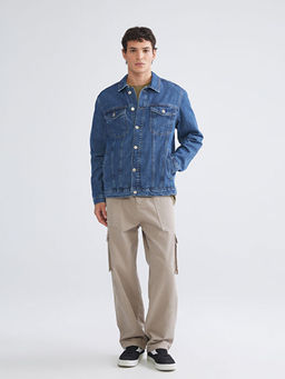 Standart Kal?p Erkek Jean Ceket