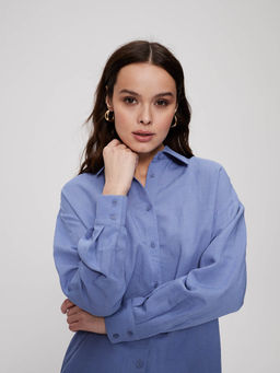 Рубашка 322.030056/голубой - Seven senses фото 6