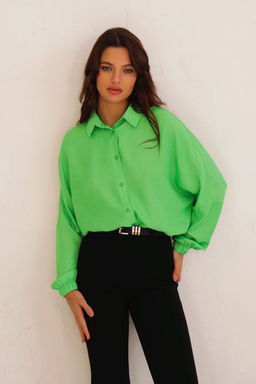 Рубашка базовая летучая мышь со спущенной линией плеча - Martichelli фото 3