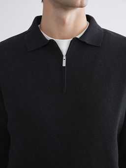 Polo Yaka Erkek Triko Kazak