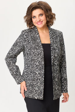 Костюм БелЭльСтиль 866/597 черный дизайн+черный однотон  фото 5