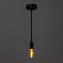 Светильник BayerLux 1929/1BK E14 40 Вт черный 5×5×105 см