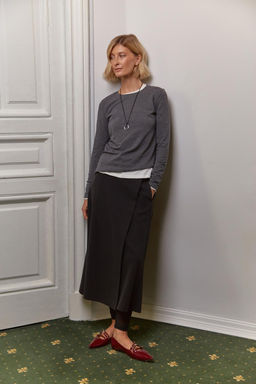 ЕВТ 7019/черный юбка жен