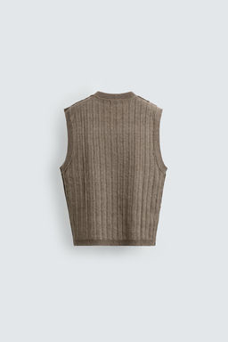 REVERSIBLE INSIDE-OUT KNIT VEST - Zara фото 8