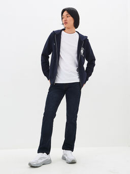 Утепленные мужские джинсы прямые кроя с начесом - Mossmore фото 5