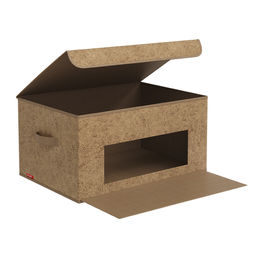 Короб стеллажный с откидной стенкой, с крышкой, 50*35*25 cм, MONET AUTUMN, шт - Valiant фото 3