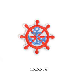 Термоаппликации арт.TBY-2113 Штурвал 5,5х5,5 см 10 шт