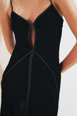 VELVET STRAPPY DRESS - Zara фото 5