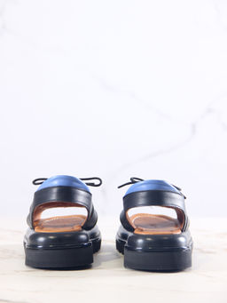 Босоножки 2029.2525bl.Черный синий+черный