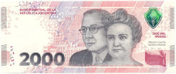 Банкнота 2000 песо 2023 года Аргентина