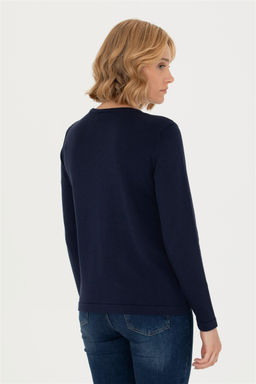 U. S. Polo Assn Женский темно-синий базовый трикотажный кардиган - U.s. polo assn фото 5