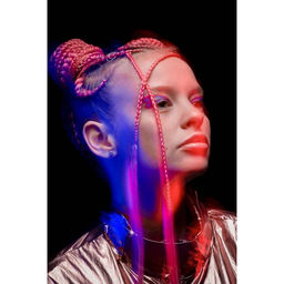 SIM-BRAIDS Канекалон однотонный, гофрированный, 65 см, 90 гр, цвет красный(#RED) - Queen fair фото 5